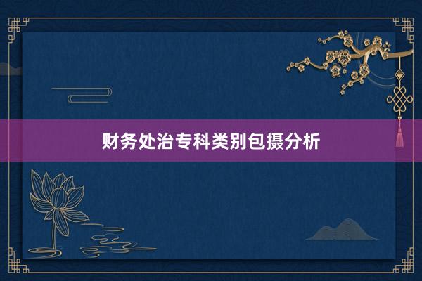 财务处治专科类别包摄分析